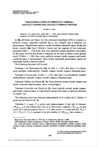 Paracompactness in Perfectly Normal, Locally Connected, Locally Compact Spaces