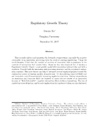 Regulatory Growth Theory