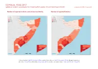 SOMALIA, YEAR 2017: Update on Incidents According to the Armed Conflict Location & Event Data Project (ACLED) Compiled by ACCORD, 18 June 2018