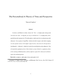 The Personalized A-Theory of Time and Perspective