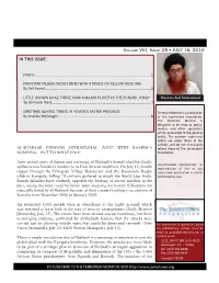 Volume VIII, Issue 28 JULY 16, 2010