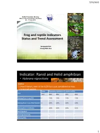 Indicators Status and Trend Assessment
