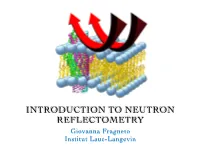 Introduction to Neutron Reflectometry