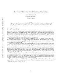 The Kepler Problem: Orbit Cones and Cylinders