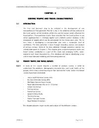 003 Existing Travel and Characteristics-Oct 07