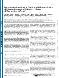 Comparative Genomics and Experimental Characterization of N