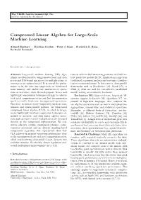 Compressed Linear Algebra for Large-Scale Machine Learning