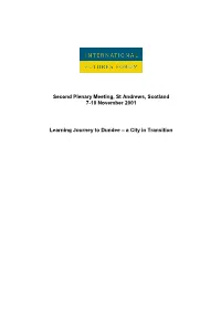 Dundee Learning Journey Introductory Notes 12 and Itinerary