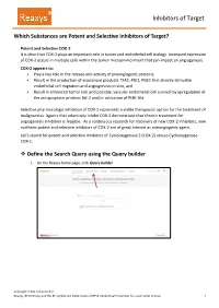 Inhibitors of Target Workflow