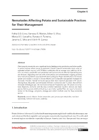 Nematodes Affecting Potato and Sustainable Practices for Their Management 109