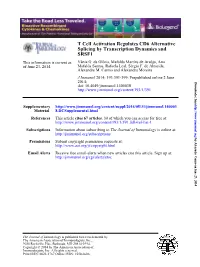 SRSF1 Splicing by Transcription Dynamics