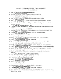 Commands with the Answers
