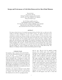 Design and Performance of Lift-Offset Rotorcraft for Short-Haul Missions
