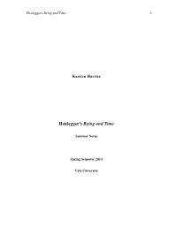 Heidegger, Being and Time