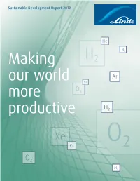 Linde Sustainable Development Report 2019