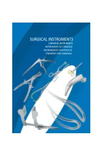 SURGICAL INSTRUMENTS CHIRURGIE-INSTRUMENTE INSTRUMENTS DE CHIRURGIE INSTRUMENTOS QUIRÚRGICOS STRUMENTI PER CHIRURGIA Content Inhalt Contenu Contenido Contenuto