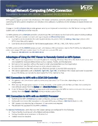 Virtual Network Computing (VNC) Connection Document Number APL-00196 | Updated 04/30/2019 Rev F