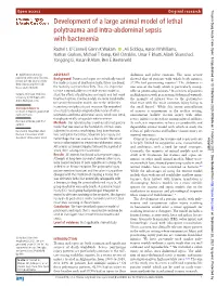 Development of a Large Animal Model of Lethal Polytrauma and Intra