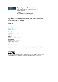 Distribution and Development Conditions of Karst Phenomena in Estonia