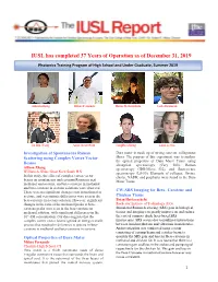 IUSL Newsletter 2019.Pdf