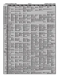 Sunday Morning Grid 6/22/14 Latimes.Com/Tv Times