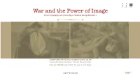 War and the Power of Image Visual Propagandas and Censorship in Slovenia During World War I