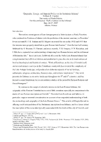 “Epigraphy, Liturgy, and Imperial Policy on the Justinianic Isthmus” William R