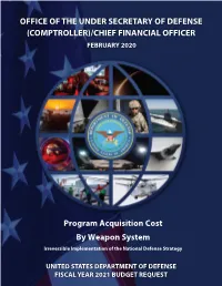 Program Acquisition Costs by Weapons System