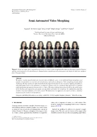 Semi-Automated Video Morphing