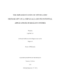 The Implementation of Optofluidic Microscopy On