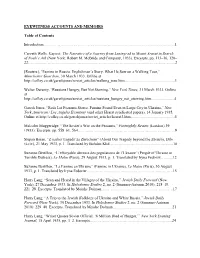 5. Eyewitness Accounts and Memoirs