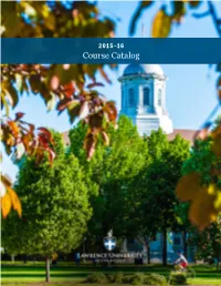 Course Catalog TABLE of CONTENTS
