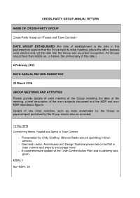 CPG Annual Return Form 2015