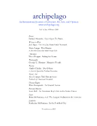 Archipelago Vol. 8, No. 4 Winter 2005