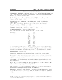 Bentorite Ca6(Cr, Al)2(SO4)3(OH)12 • 26H2O C 2001-2005 Mineral Data Publishing, Version 1
