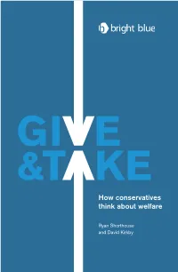 Give and Take: How Conservatives Think About Welfare