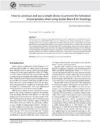 How to Construct and Use a Simple Device to Prevent the Formation of Precipitates When Using Sudan Black B for Histology