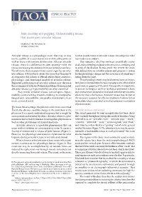 Joint Cracking and Popping: Understanding Noises That Accompany Articular Release