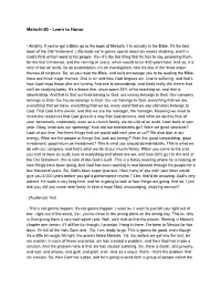 Malachi #2 - Learn to Honor
