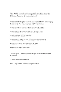 Capital Controls, Sudden Stops, and Current Account Reversals