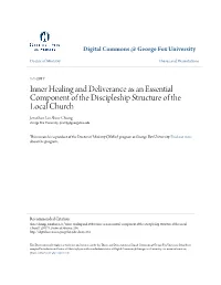 Inner Healing and Deliverance As an Essential Component of The
