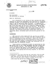 LCD-76-214 Review of the Military Airlift Command's Use of Chartered