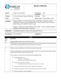 Minutes of Meeting