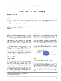Inside Search Engine Marketing (SEM)