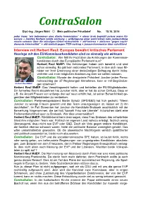 Interview Mit Herbert Reul