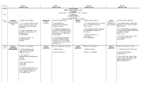 2010 Schedule Chart (8 1/2 X 14 In