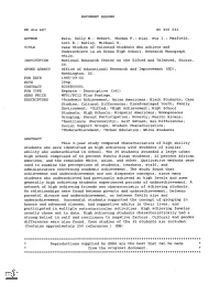 Maxfield, Lori R.; Ratley, Michael E. Case Studies of Talented