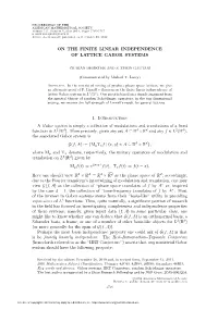 On the Finite Linear Independence of Lattice Gabor Systems