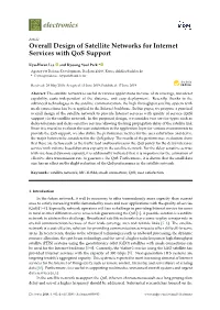 Overall Design of Satellite Networks for Internet Services with Qos Support