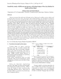 Sensitivity Study of Different Parameters Affecting Design of the Clay Blanket in Small Earthen Dams